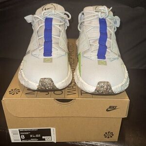 Size 8 Nike mens Crater Impact Running Shoes, Pure Platinum